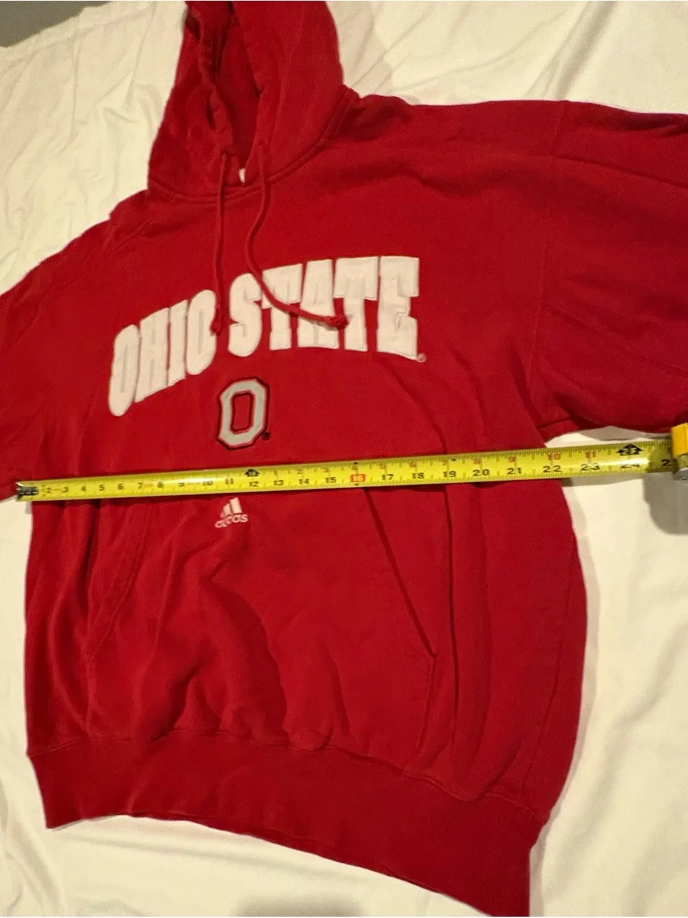 Ohio State Buckeyes Red Adidas Hoodie Pullover NCAA Men’s Size:Large